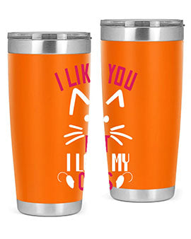 i like you but ilike my cats Style 53#- cat- Tumbler