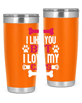 i like you but ilove my cat Style 54#- cat- Tumbler