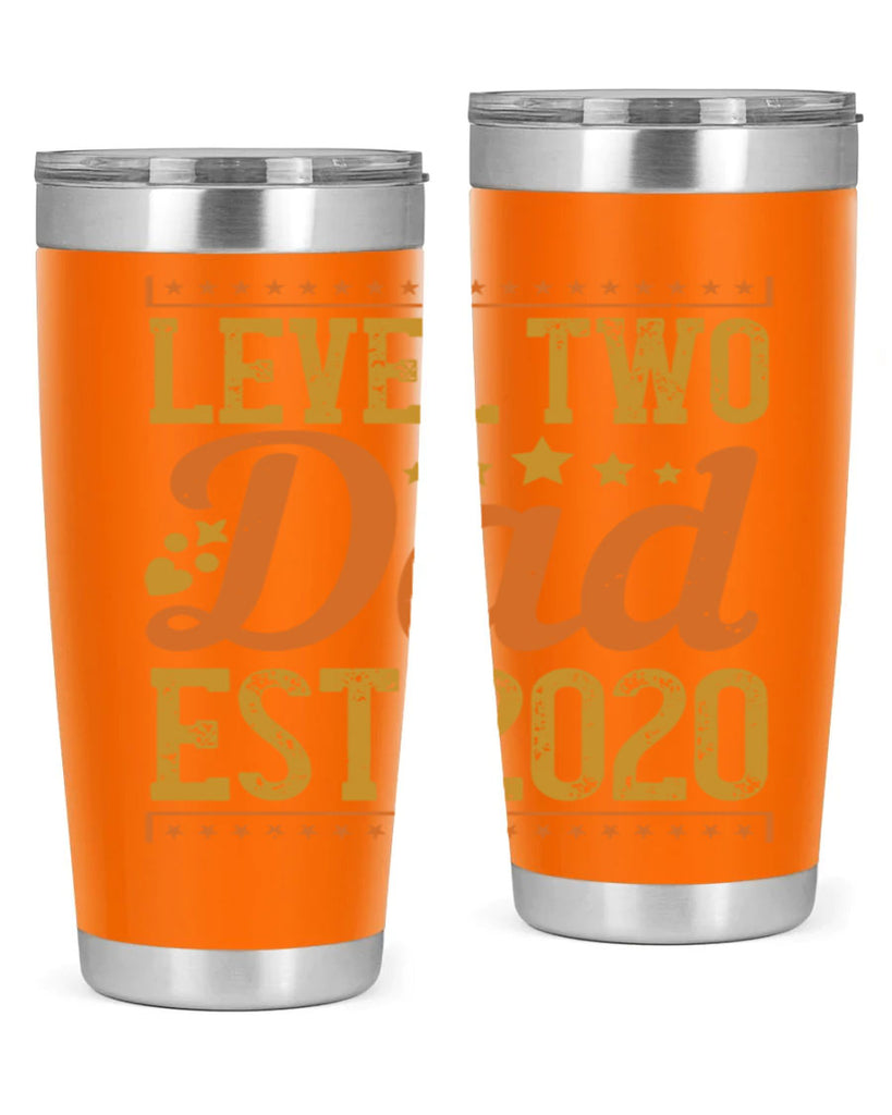 level dad est 189#- fathers day- Tumbler