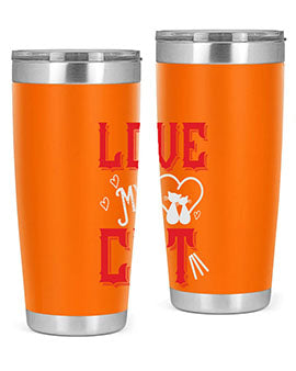love my cat Style 67#- cat- Tumbler