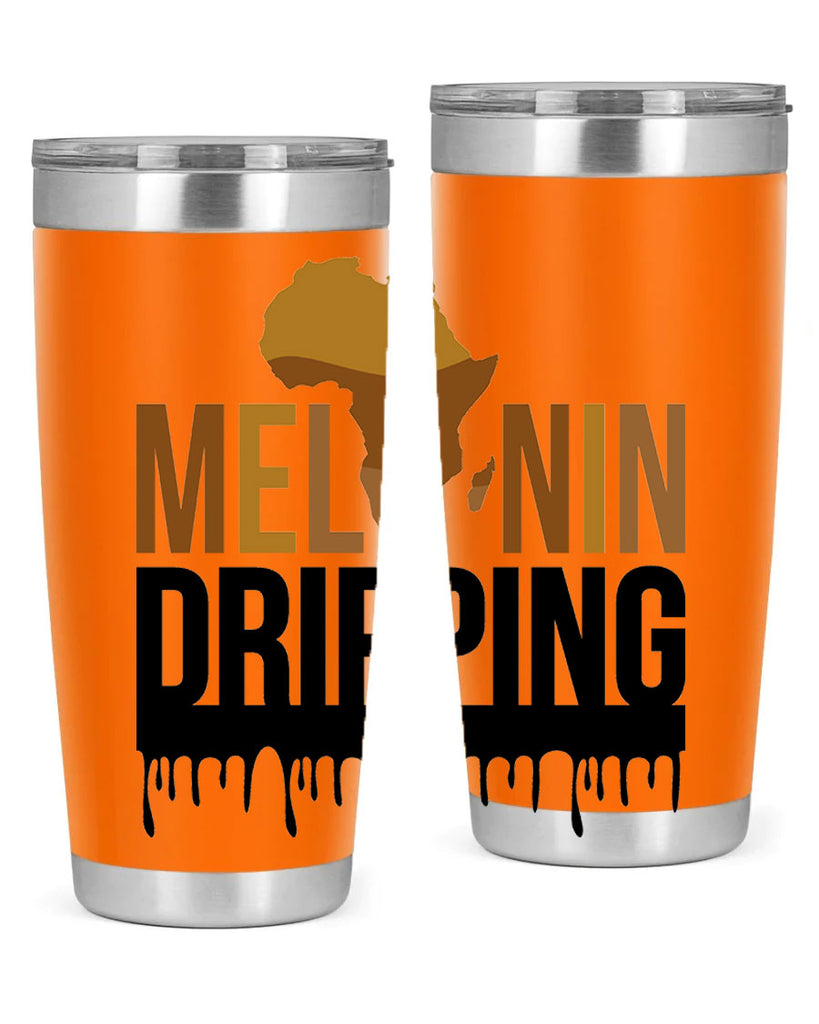 melanin dripping 182#- black words phrases- Cotton Tank