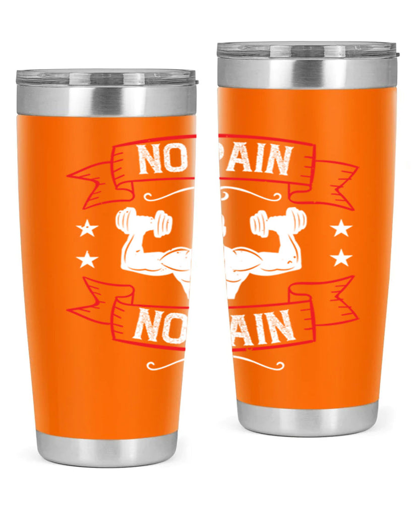 no pain no gain 82#- gym- Tumbler