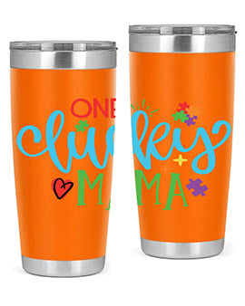 one lucky mama Style 33#- autism- Tumbler