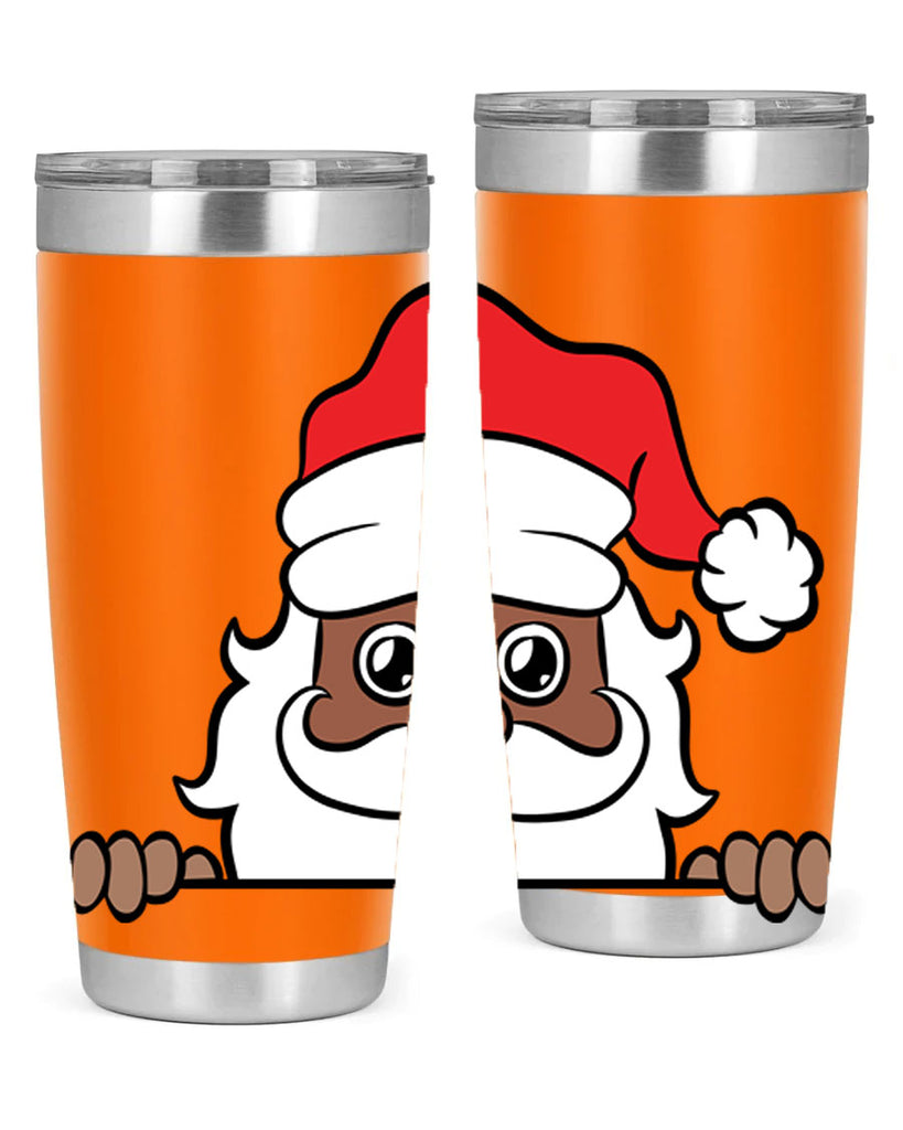 peekaboo black santa 19#- black men - boys- tumbler