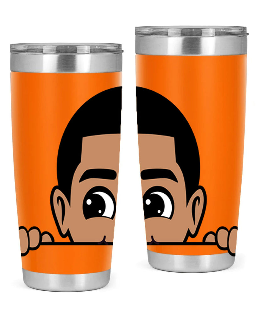 peekaboo boy 17#- black men - boys- tumbler