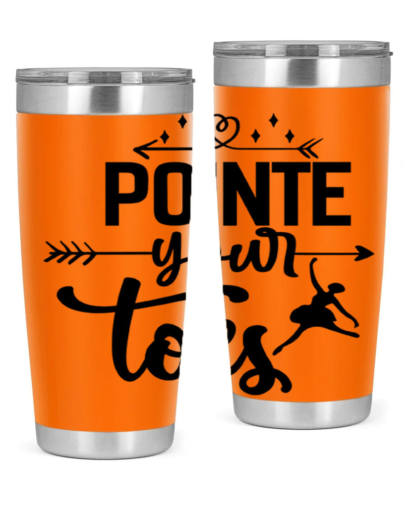 pointe your toes 72#- ballet- Tumbler