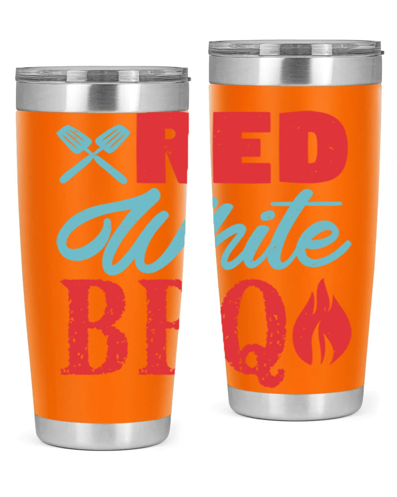 red white bbq 15#- bbq- Tumbler