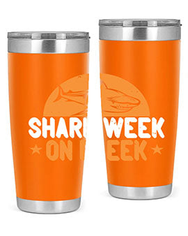 shark week on fleek Style 42#- shark  fish- Tumbler