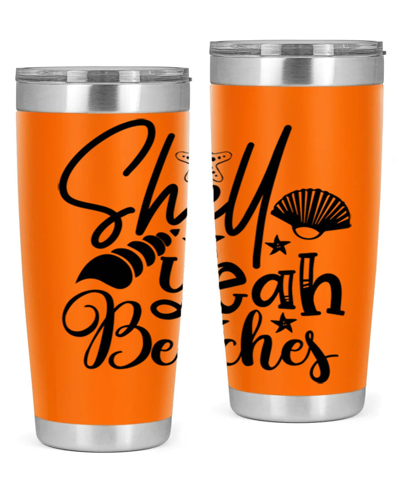 shell yeah beaches Style 75#- summer- Tumbler