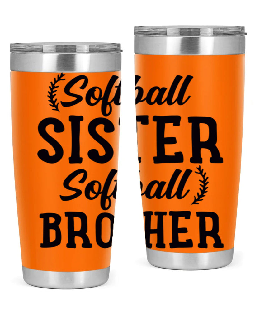 softball sister softball brother 2273#- softball- Tumbler