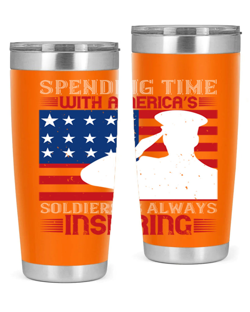spending time with americas 90#- Veterns Day- Tumbler
