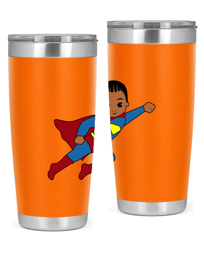 super kid 1#- black men - boys- tumbler