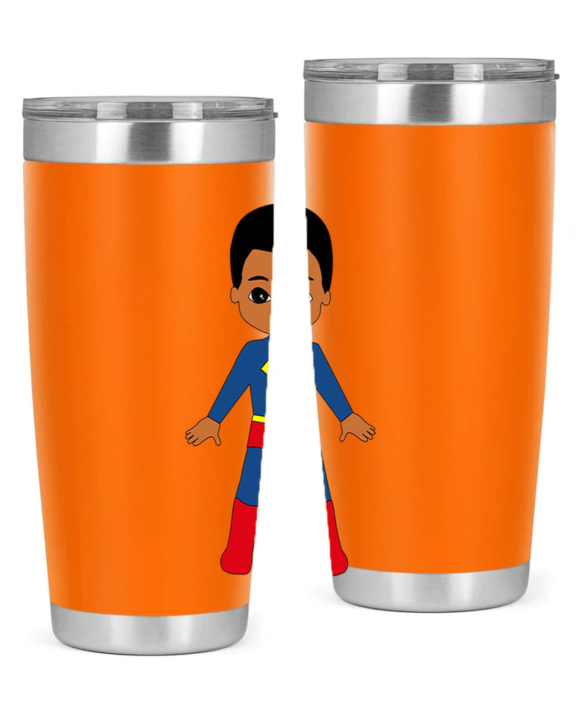 super kid 2#- black men - boys- tumbler