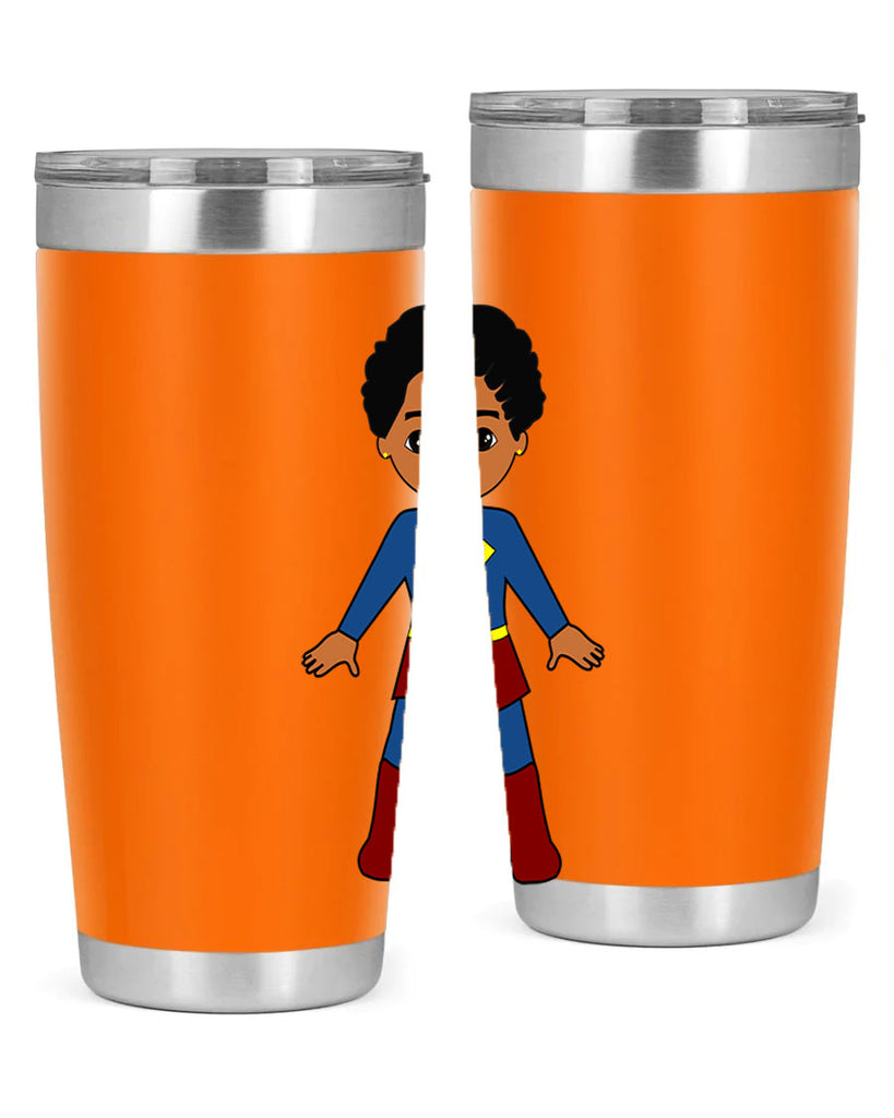 super kid 3#- black men - boys- tumbler