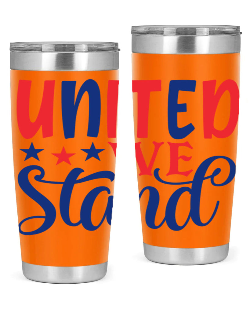 united we stand Style 75#- Fourt Of July- Tumbler