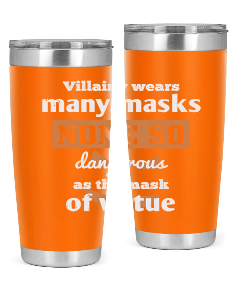 villainy wears many masks 124#- halloween- Tumbler