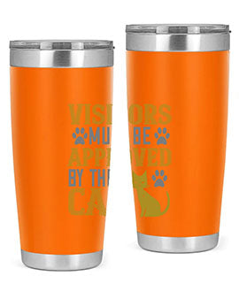 visitors must beapprovedby the cat Style 122#- cat- Tumbler