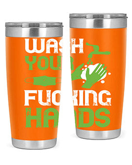 wash your fucking hands Style 14#- corona virus- Tumbler