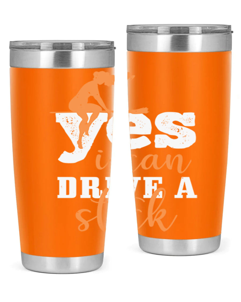 yesi can drive a stick 120#- halloween- Tumbler