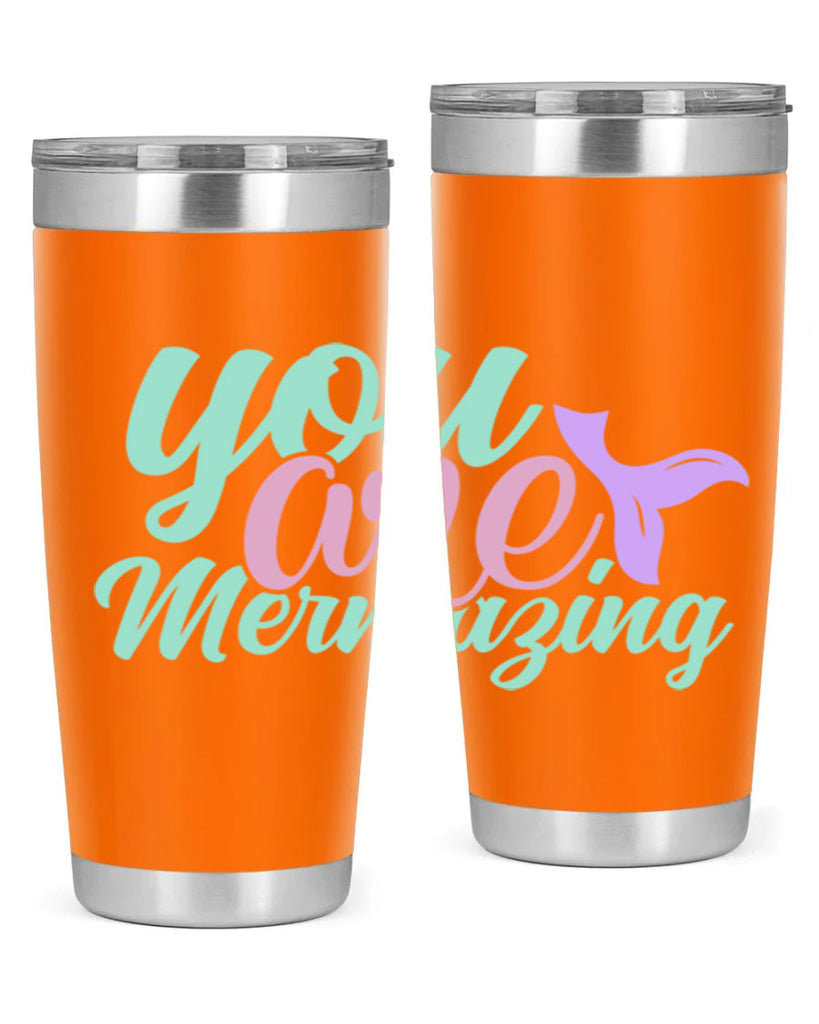 you are mermazing 9#- mermaid- Tumbler