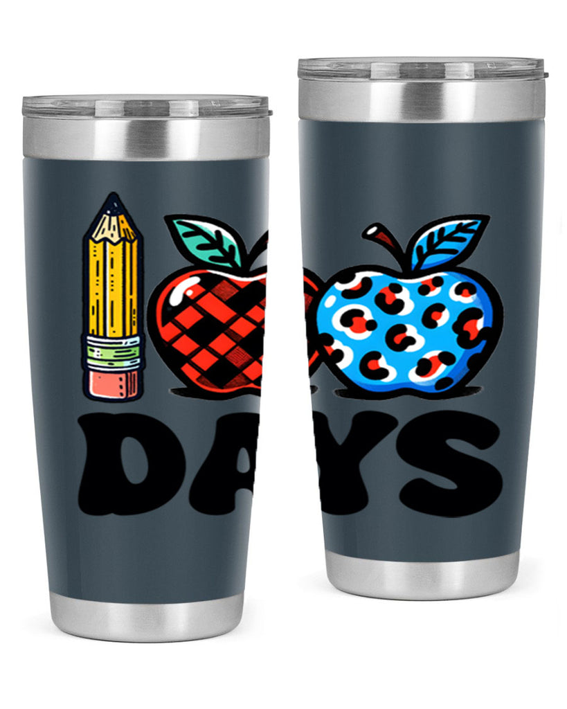 100th day of school Apple 38#- 100 days of school- Tumbler