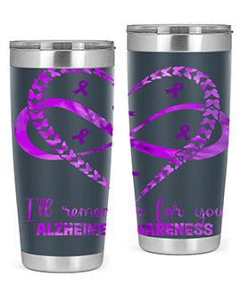 AlzheimerS Awareness Heart Infinity 14#- alzheimers- Tumbler
