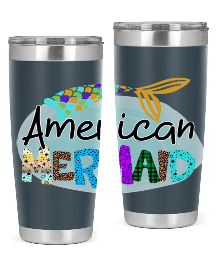 American Mermaid 14#- mermaid- Tumbler