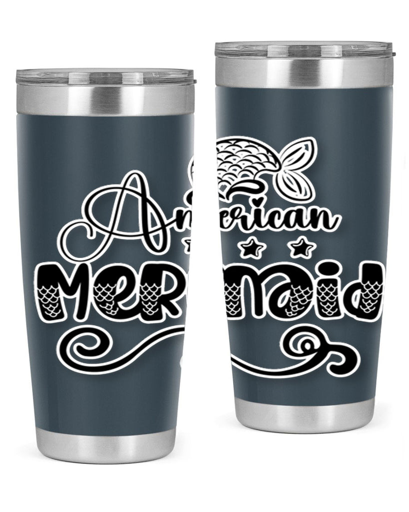 American Mermaid 15#- mermaid- Tumbler
