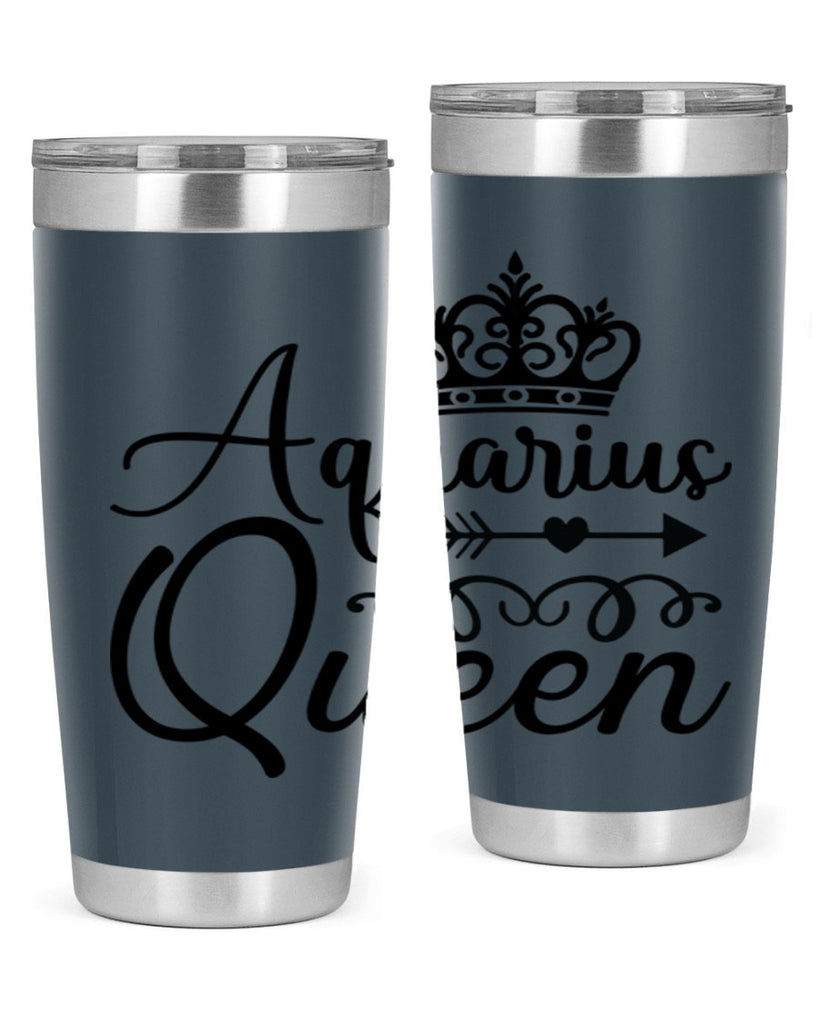 Aquarius queen 74#- zodiac- Tumbler