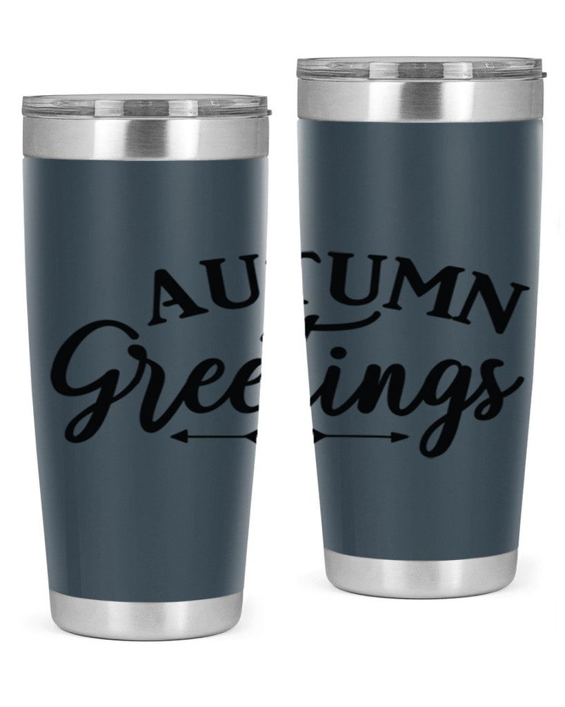 Autumn Greetings 16#- fall- Tumbler