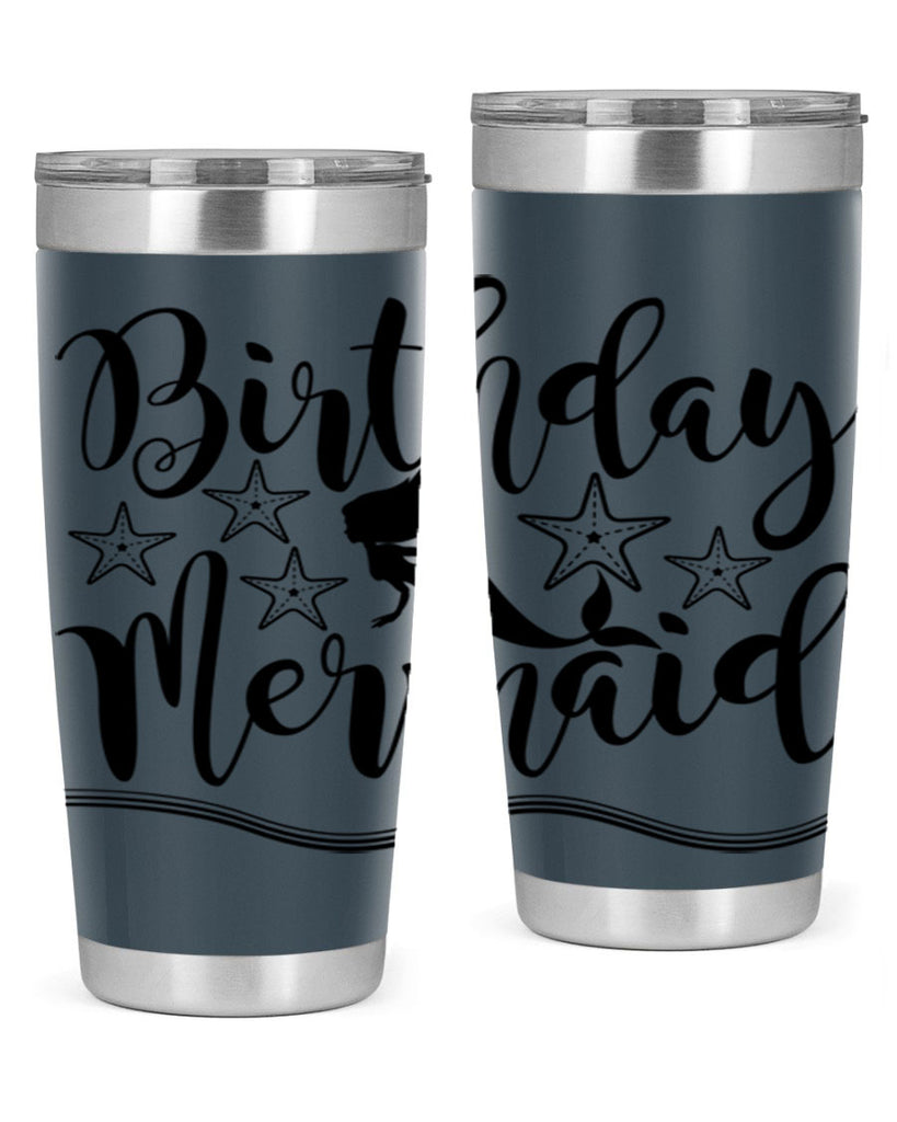 Birthday mermaid 77#- mermaid- Tumbler