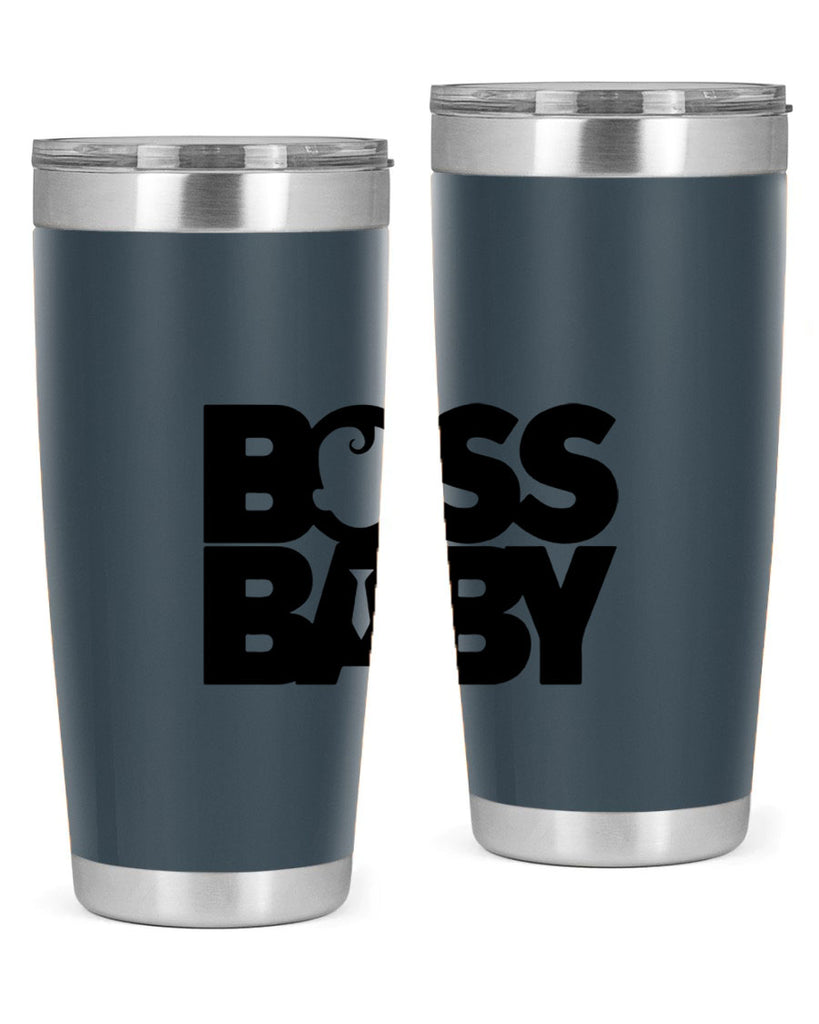 Boss Baby On Board 1#- black words phrases- Cotton Tank
