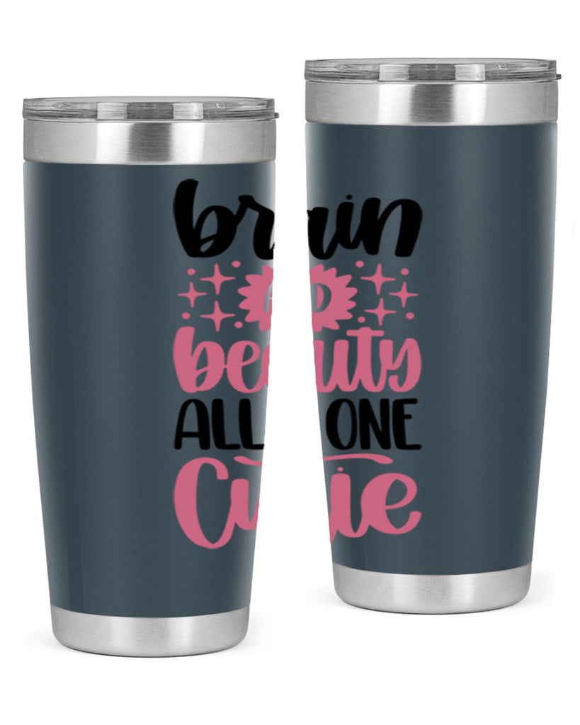 Brain And Beauty All In One Style 126#- make up- Tumbler