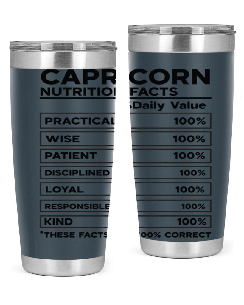 Capricorn Nutrition Facts 185#- zodiac- Tumbler