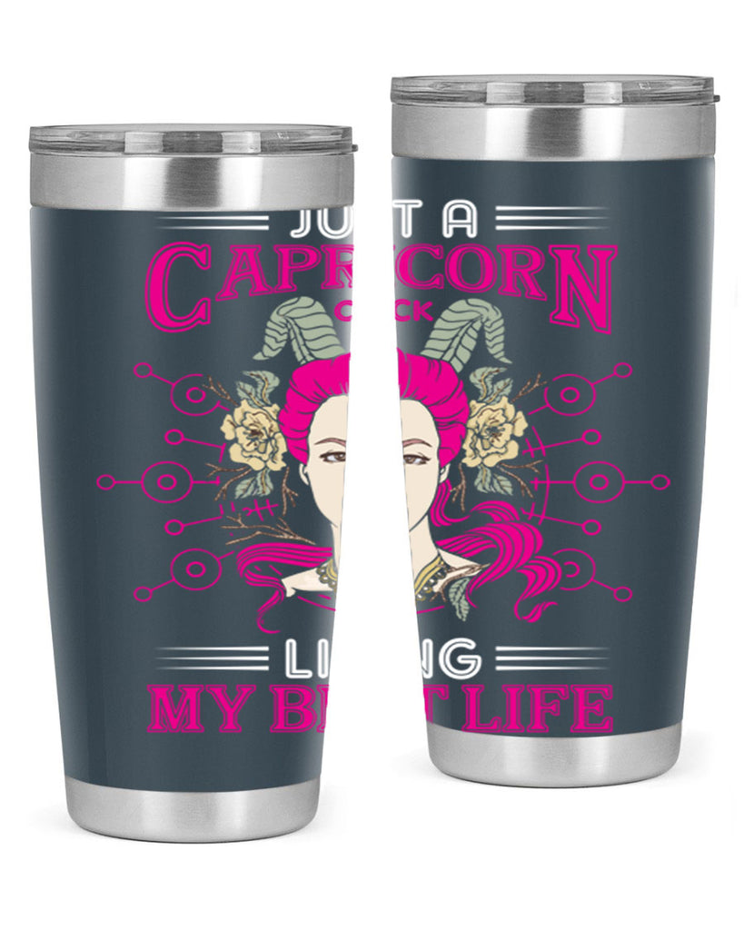 Capricorn chick 193#- zodiac- Tumbler