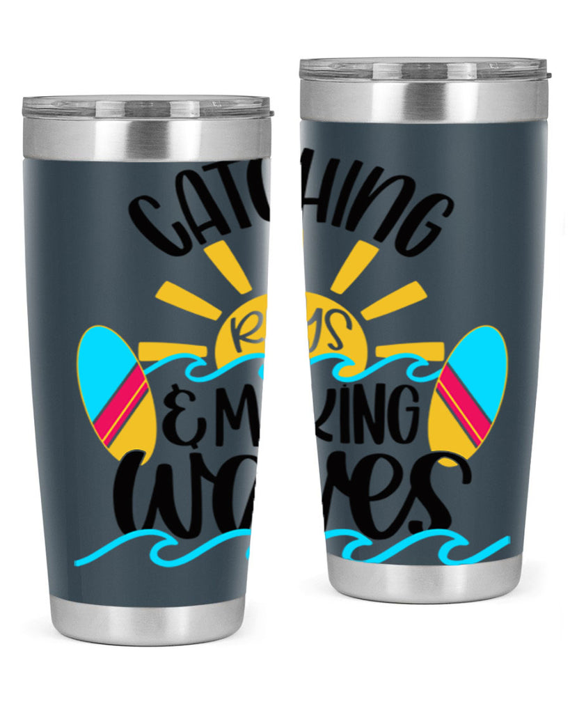 Catching Rays Making Waves Style 49#- summer- Tumbler