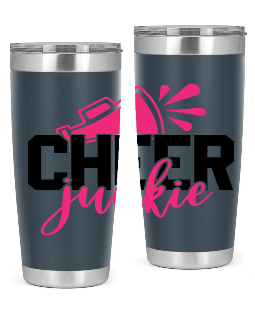 Cheer junkie 1390#- cheer- Tumbler