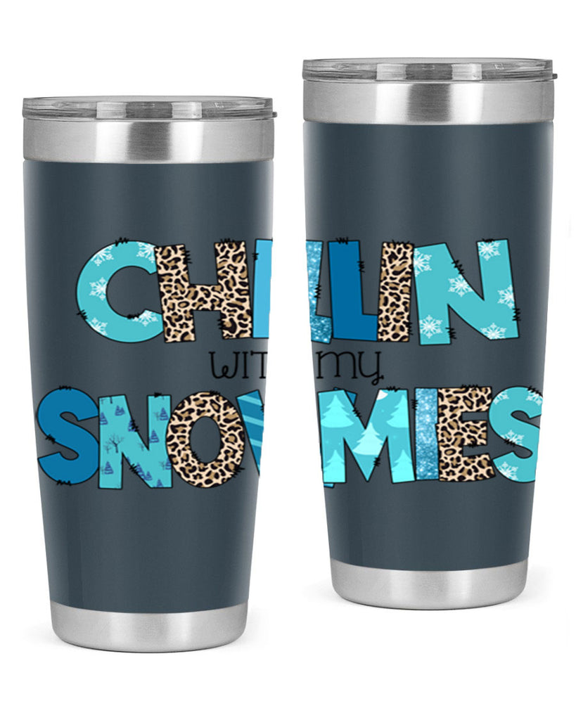 Chillin with my snowmies 43#- winter- Tumbler