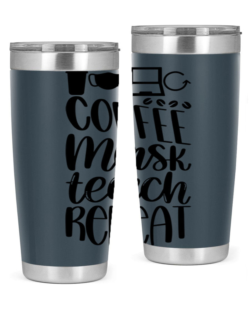 Coffee Mask Teach Repeat Style 84#- teacher- tumbler