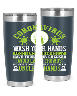 Coronavirus Wash Your Hands Use Style 1#- corona virus- Tumbler