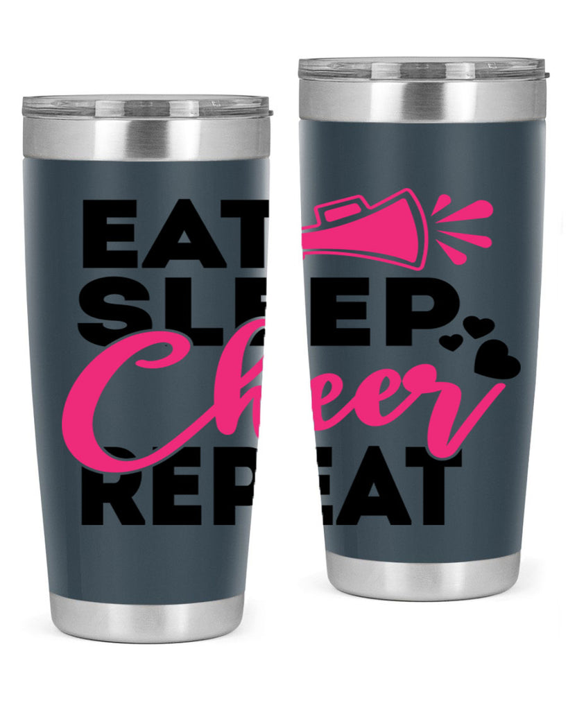 Eat Sleep Cheer Repeate 1315#- cheer- Tumbler