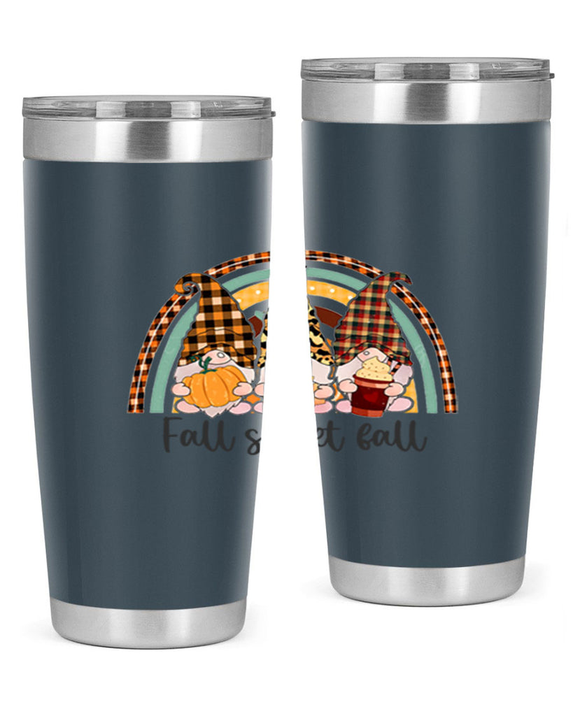 FallSweetFallGnomeRainbow 162#- fall- Tumbler