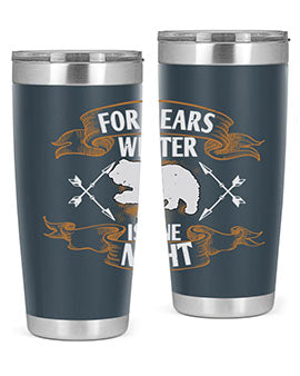 For bears, winter is one night 53#- Bears- Tumbler