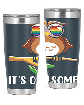Funny Owl Gift Im Owlsome A TurtleRabbit 7#- owl- Tumblers