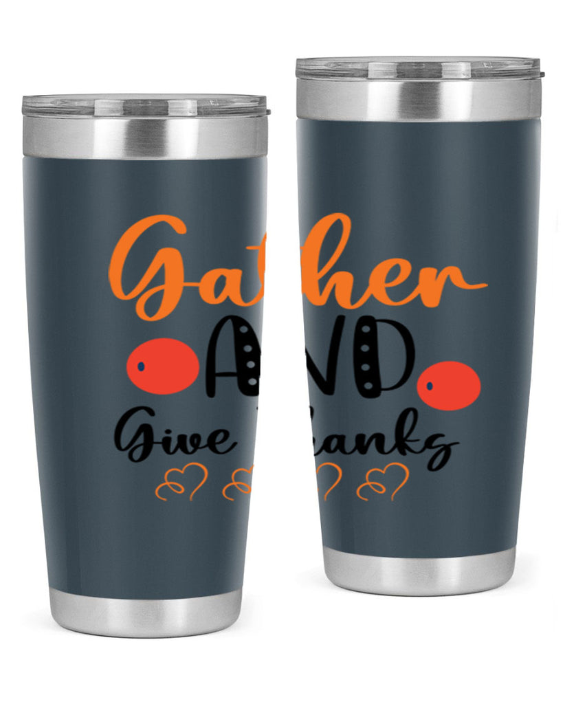 Gather And Give Thanks 188#- fall- Tumbler