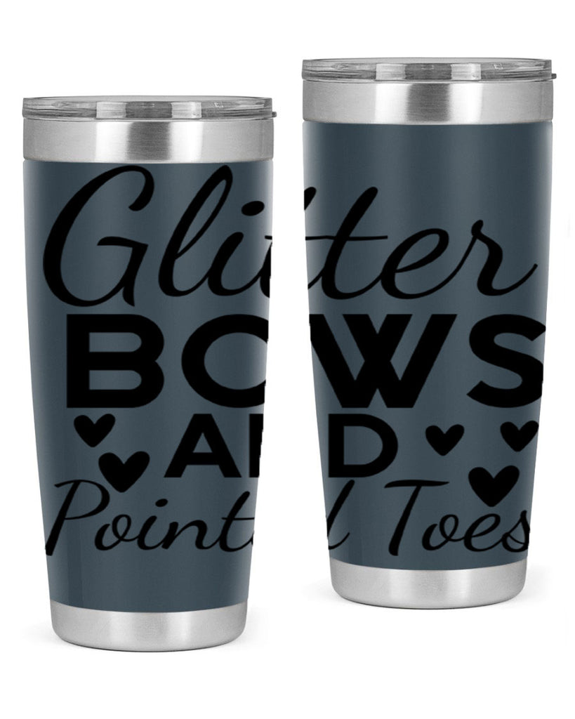 Glitter Bows and Pointed Toes 43#- ballet- Tumbler