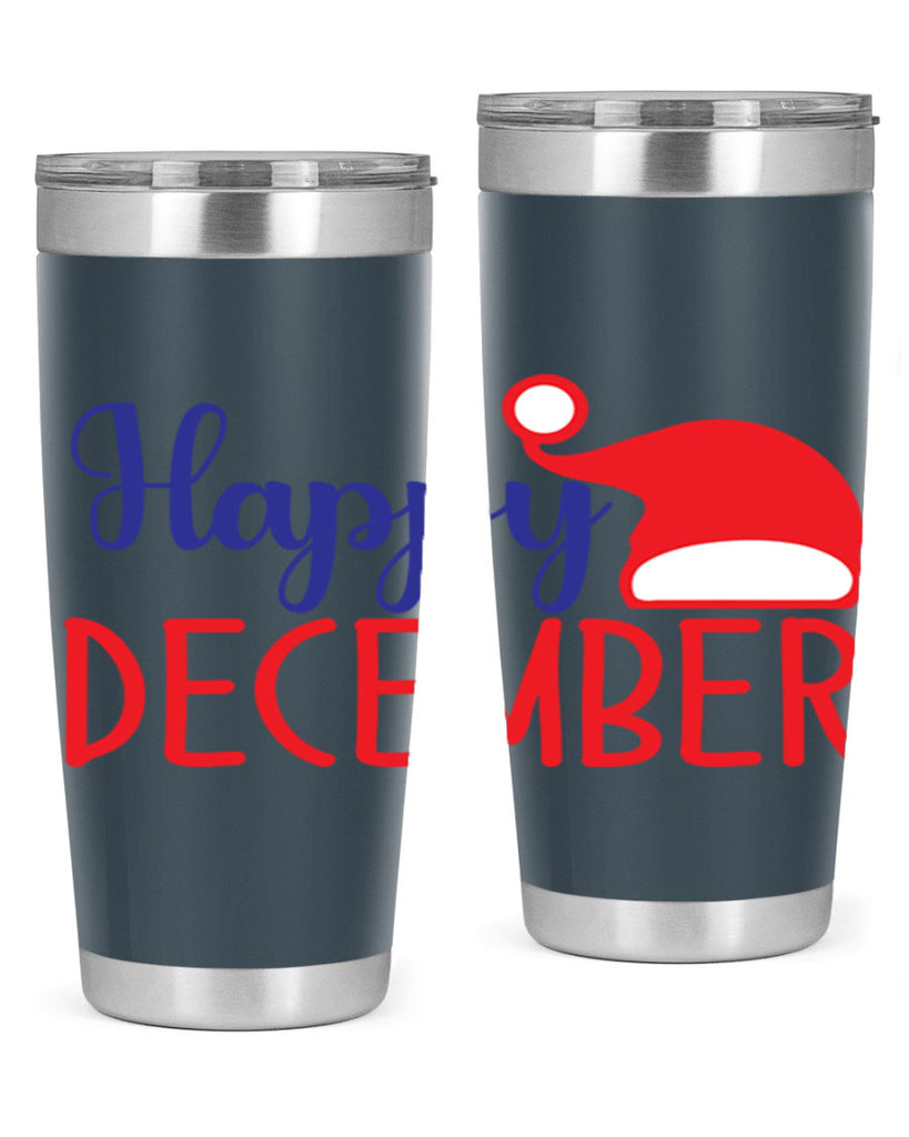 Happy December 135#- winter- Tumbler