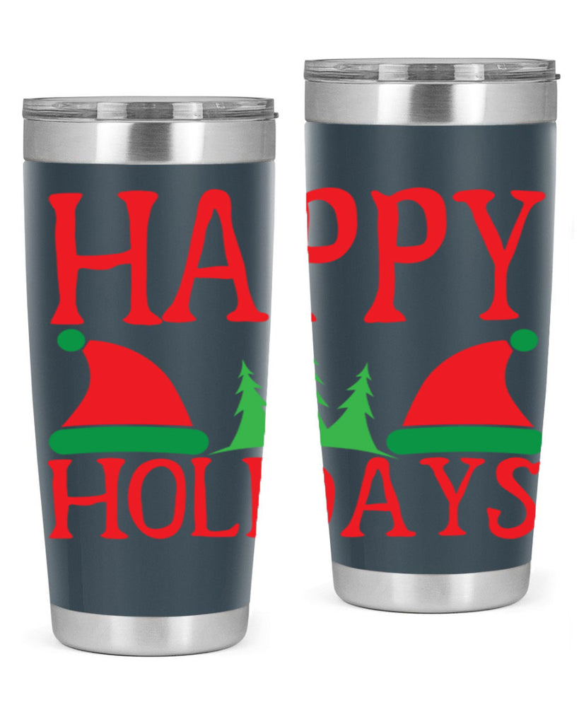 Happy Holidays 136#- winter- Tumbler