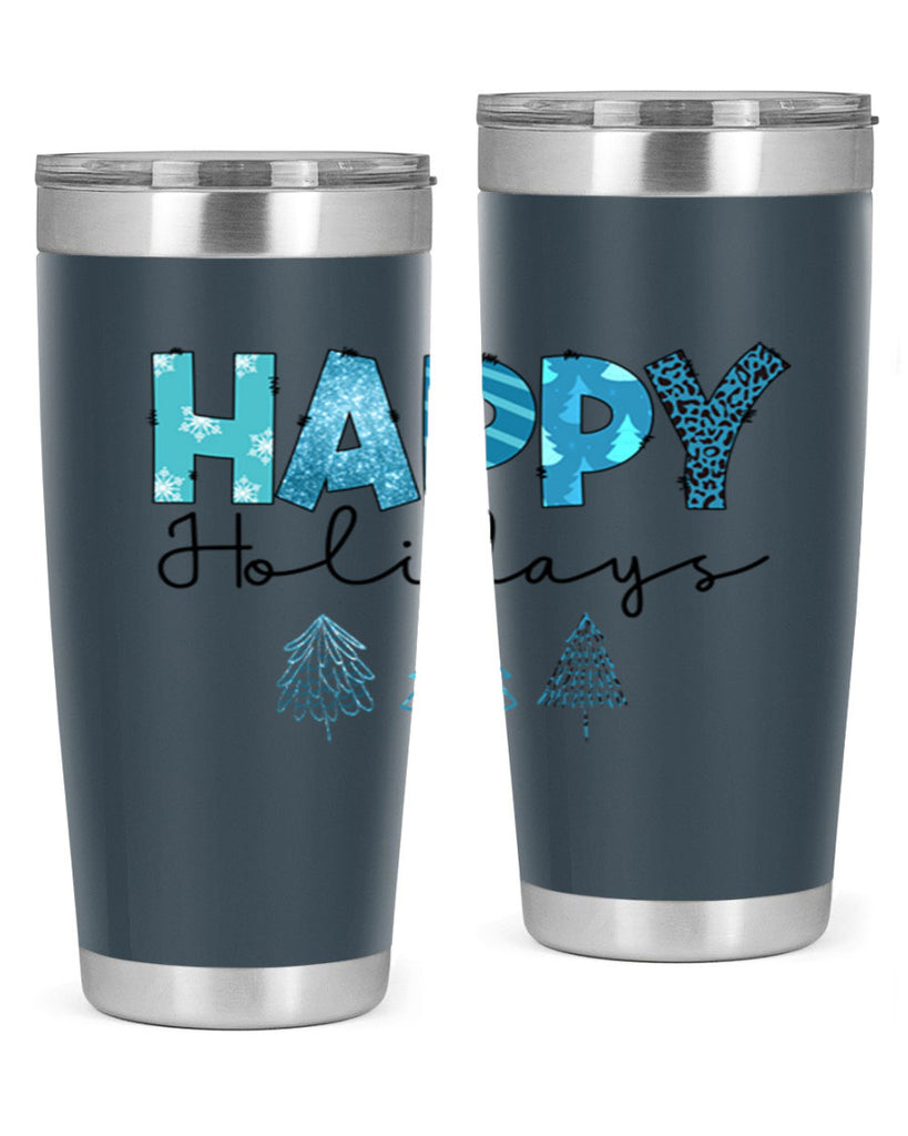 Happy Holidays 140#- winter- Tumbler