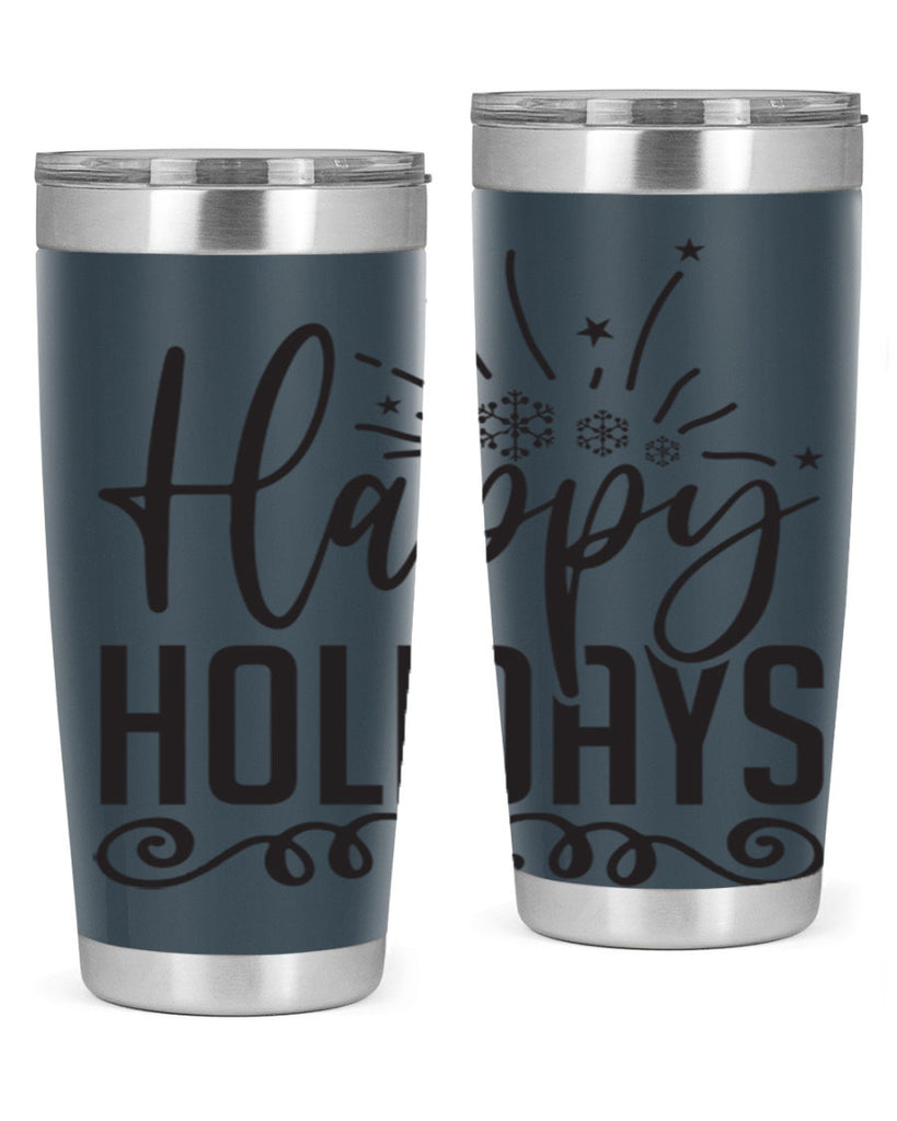 Happy holidays 137#- winter- Tumbler